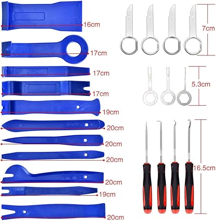 Kit De Herramientas Auto 25 Piezas Desmontaje Instalación