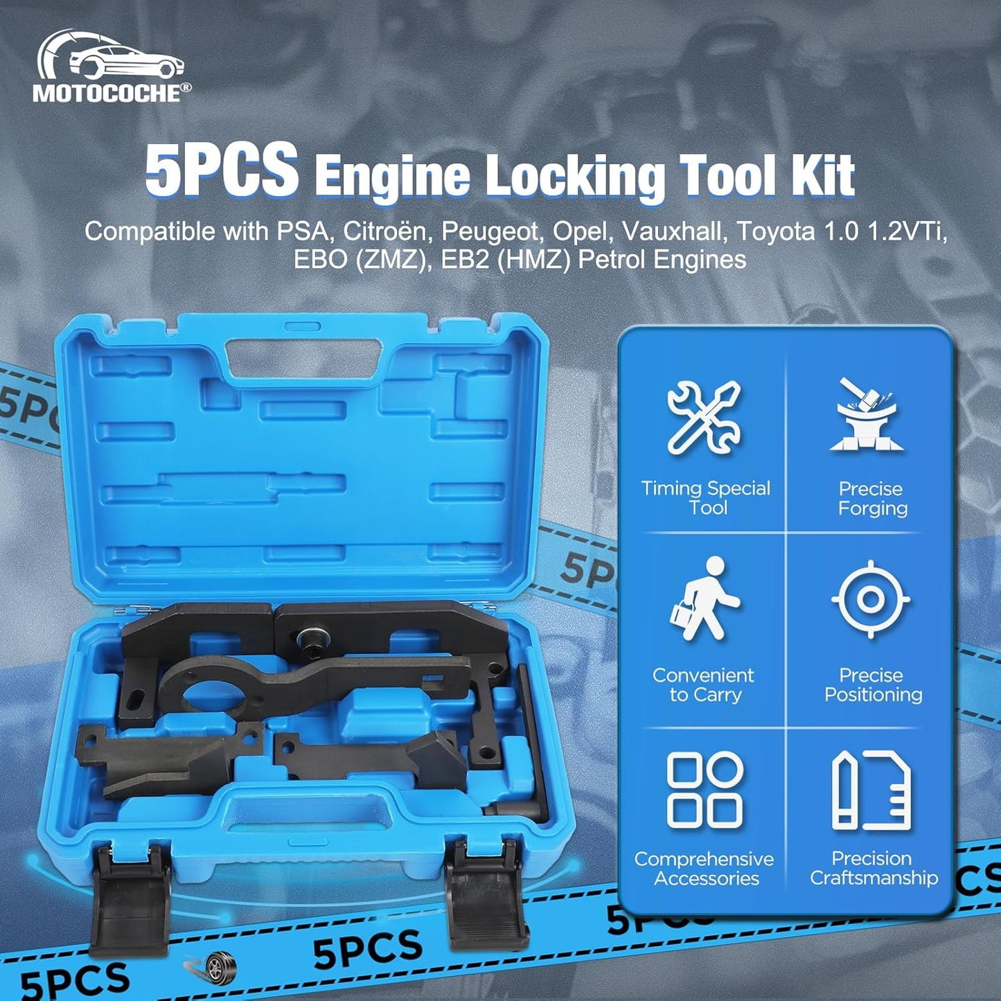 Puesta a punto Compatible con PSA, Citroën, Peugeot, Opel, Vauxhall, Toyota 1.0 1.2VTi