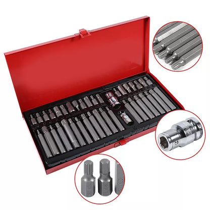 Kit de puntas torx, Allen y estella de 54pcs