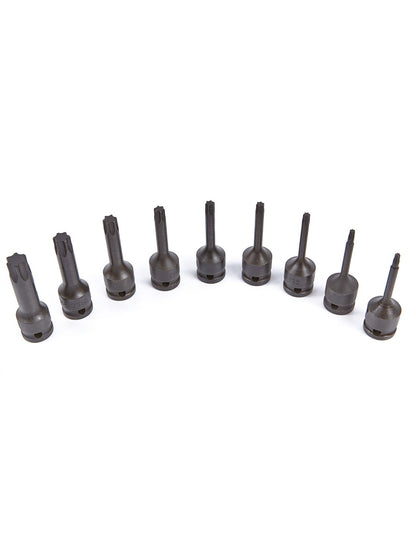 KIT DE 9 PUNTAS DE IMPACTO TORX.