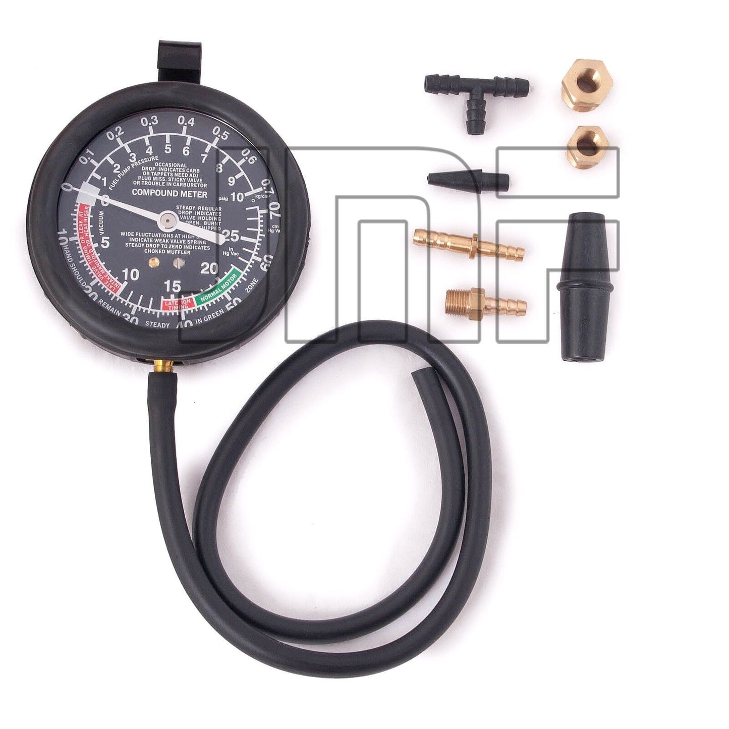 Vacuómetro de presión de aspiradora y bomba de combustible.